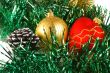 Preparation for christmas holidays, christmas-tree decorations