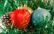 Preparation for christmas holidays, christmas-tree decorations