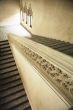downstairs