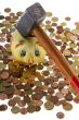 Piggy bank with small change