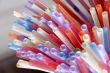 multicolored straws