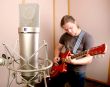guitarist in studio