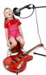 girl in audio studio