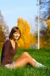 girl on a green grass 3