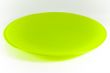 Green plate on white