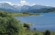 Lake of Campostosto in Abruzzi