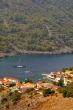 Sailboats by the village
