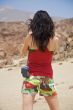 woman with shorts