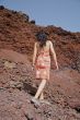 woman with orange dress