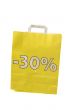 yellow shopping bag with 30 % discount