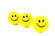 yellow smiley face on a white background