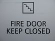fire door keep closed sign