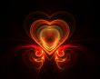 Fractal fire heart