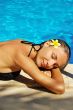 Lying near pool