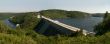 reservoir Rappbodestausee in the Harz mountains