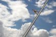 Man walking to the sky