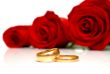 rings and red roses