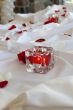 Candles with Rose Petals