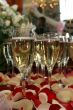 Glasses with champagne