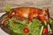 Roasted whole pig