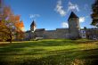 Autumn park in the old city