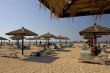 Sunchairs and umbrellas