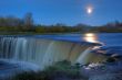 Full Moon Over Waterfall