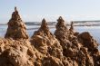 Sand castle at the beach