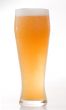 The misted over glass with beer