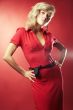 woman in red