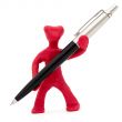 Abstract man with pen
