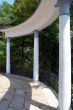 Arch from white columns