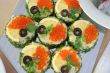 Sandwiches with caviar