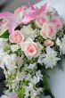 bouquet from roses and lilies