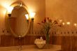 Luxurious bathroom with flowers