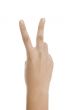 hand showing peace sign