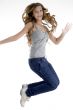 jumping young girl