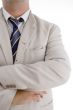 businessman with folded hands