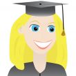 Young woman graduating
