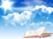 Book under the sky