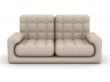 Isolated leather sofa. An interior. 3D image.