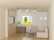 Interior of a living room. 3D image.