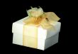 Gift box over black