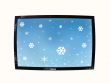 The screen with a snowflake