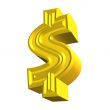 3d dollar symbol
