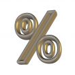 3D percent character