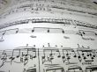 Close-up musical notes