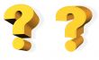 Golden 3d Question Mark