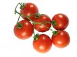 Red tomatos isolated over white