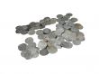 medieval coins isolated over white